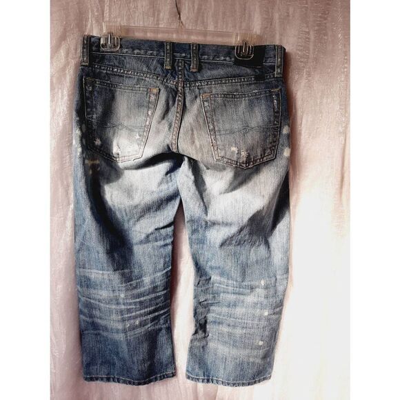 Lucky Brand destructed crop Riley sz 2/26 blue jeans - Picture 2 of 8